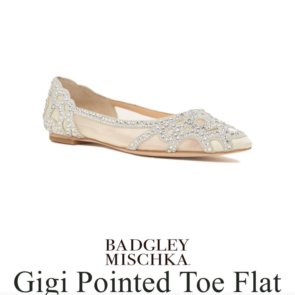 Badgley Mischka Shoes Badgley Mischka Gigi Women's Pointed Toe Flat size 7.5